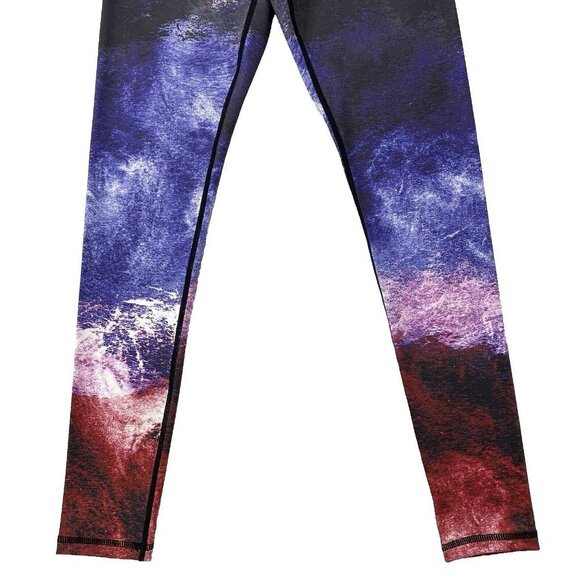 VIE ACTIVE Rockwell Skinny Athletic Workout Legging Pants Womens size S Ocean - Picture 5 of 8